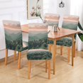 thumbnail image 2 of Yayeee 2 Pack Dining Chair Covers Stretch Parson Chairs Slipcovers Seat Protector, Mountains at Dawn, 2 of 6