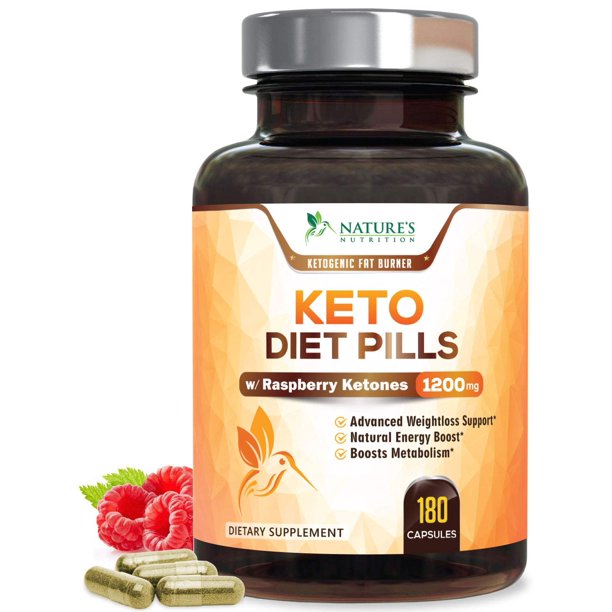 Nature's Nutrition Keto Diet Pills for Advanced Weight Loss, 1200mg