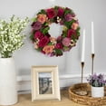 thumbnail image 3 of Northlight Wooden Floral Artificial Spring Wreath with Dried Pods - 13.5", 3 of 8