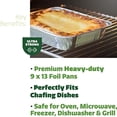 thumbnail image 5 of Aluminum Pan Disposable Aluminum Foil Pan 9 X 13 Aluminum Foil Pan Half Size Deep Steam Table, 5 of 7