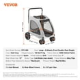 thumbnail image 1 of VEVOR Pet Stroller Carrier Dog Cat Strollers Lightweight Travel Rotate with Brakes Pet Pad Cup Holder for Puppy Dog Accessories ShopWise Round, 1 of 12