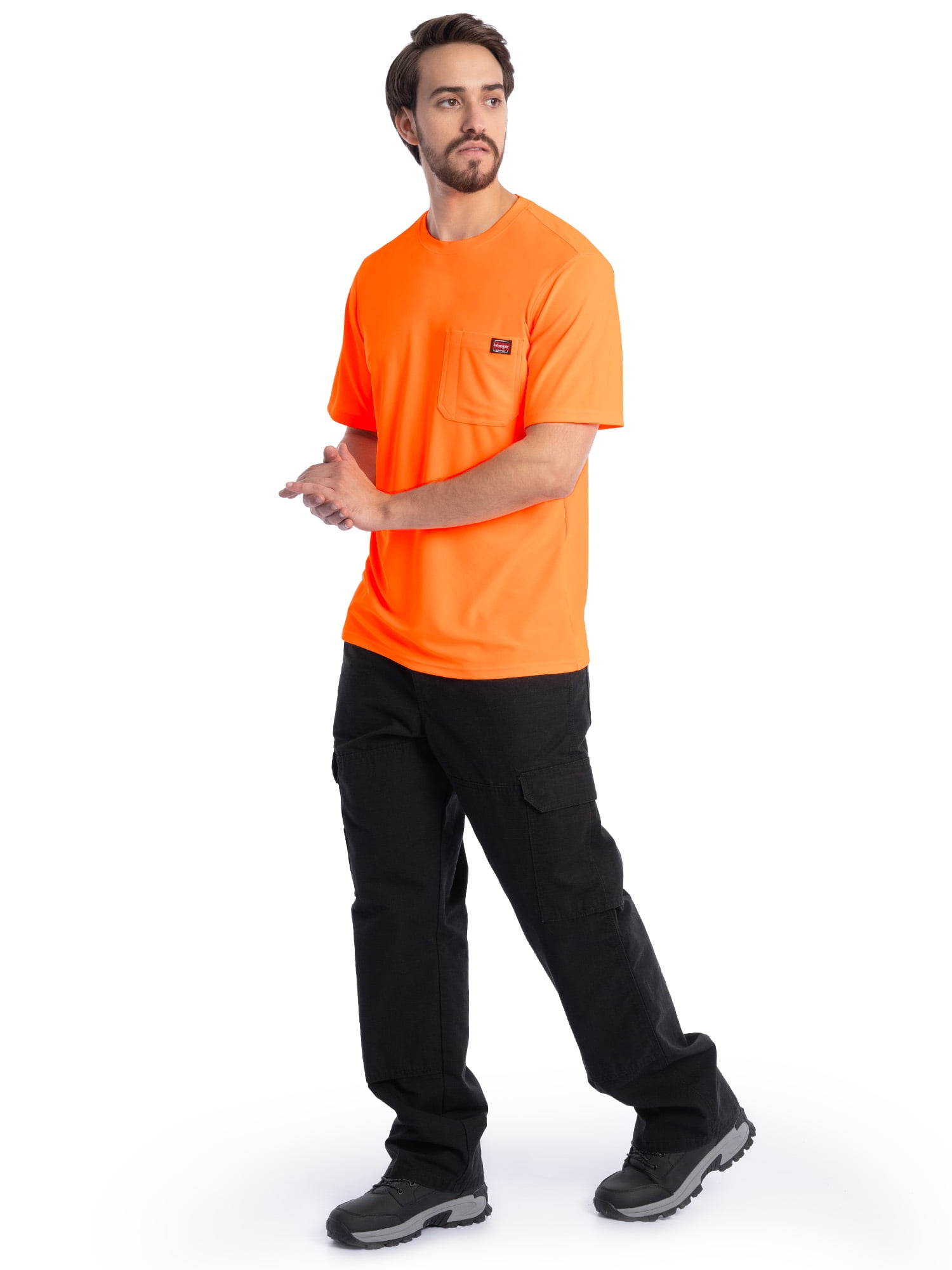 Wrangler Workwear Men's Short Sleeve UPF40 Performance Tee, Size S-3XL and XLT-2XLT