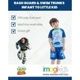 thumbnail image 5 of Disney Pixar Toy Story Buzz Lightyear Alien Toddler Boys Rash Guard and Swim Trunks Outfit Set Infant to Little Kid, 5 of 5