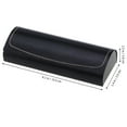 thumbnail image 2 of unbranded Estuche Para Gafas De Concha De Cuero PU Negro Protección Y Vintage, 2 of 8