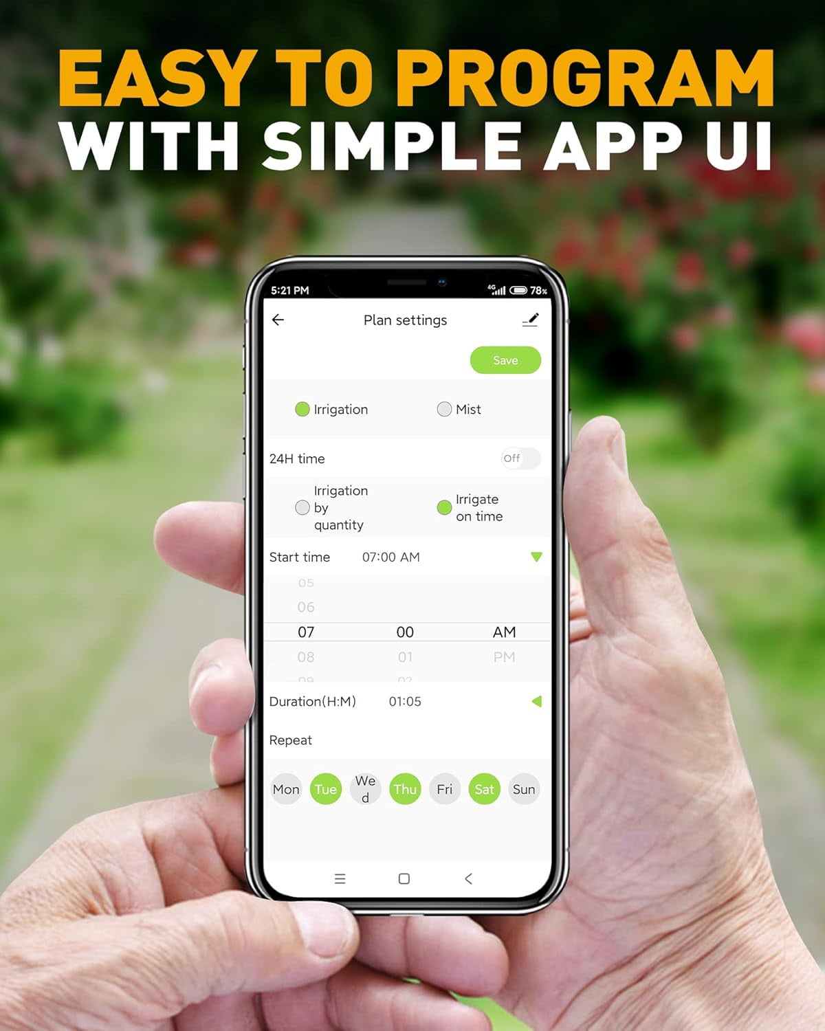 Nordic Hygge WiFi Sprinkler Controller Automatic Watering System Irrigation Water Valve, APP & Voice Control