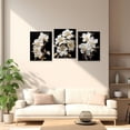 thumbnail image 2 of ZHONGYUTONG 3 Piece Orchid Wall Art White Gold Flower Canvas Floral Blossom Pictures Lily Painting for Living Room Decor Framed (11.00" x 14.00" x 3PCS), 2 of 5