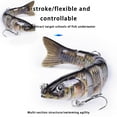 thumbnail image 2 of Eigraketly Bait Lure Crankbait Pesca Multi-seccional Hundimiento Swimbait con Garra Barb Hook, D8K-11 Type3 NO3 Eigraketly OD000183-06B, 2 of 6