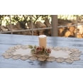 thumbnail image 4 of Beige Rose Lace Table Runner (14"x27"), 4 of 6