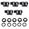 thumbnail image 2 of 5Pcs 6.35mm 4P Stereo Socket Jack 6.5mm Input Microphone Socket Stereo Jacks Connector For Electric Guitar, 2 of 8