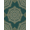 Green, Pattern 1, variant on Design&I 8'x10' Washable Area Rug Circle Ornate Scroll Border Dining Table Alfombra Round Vintage Refined for Living Room, Family Extra Large Skid-Resistant Low Profile