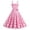 A-Pink79, variant on XIAOCHA Women's Polka Dot Dress Fitted Flared off Shoulder Short Sleeves Retro Swing Dress Stretchy Vintage Party Dresses
