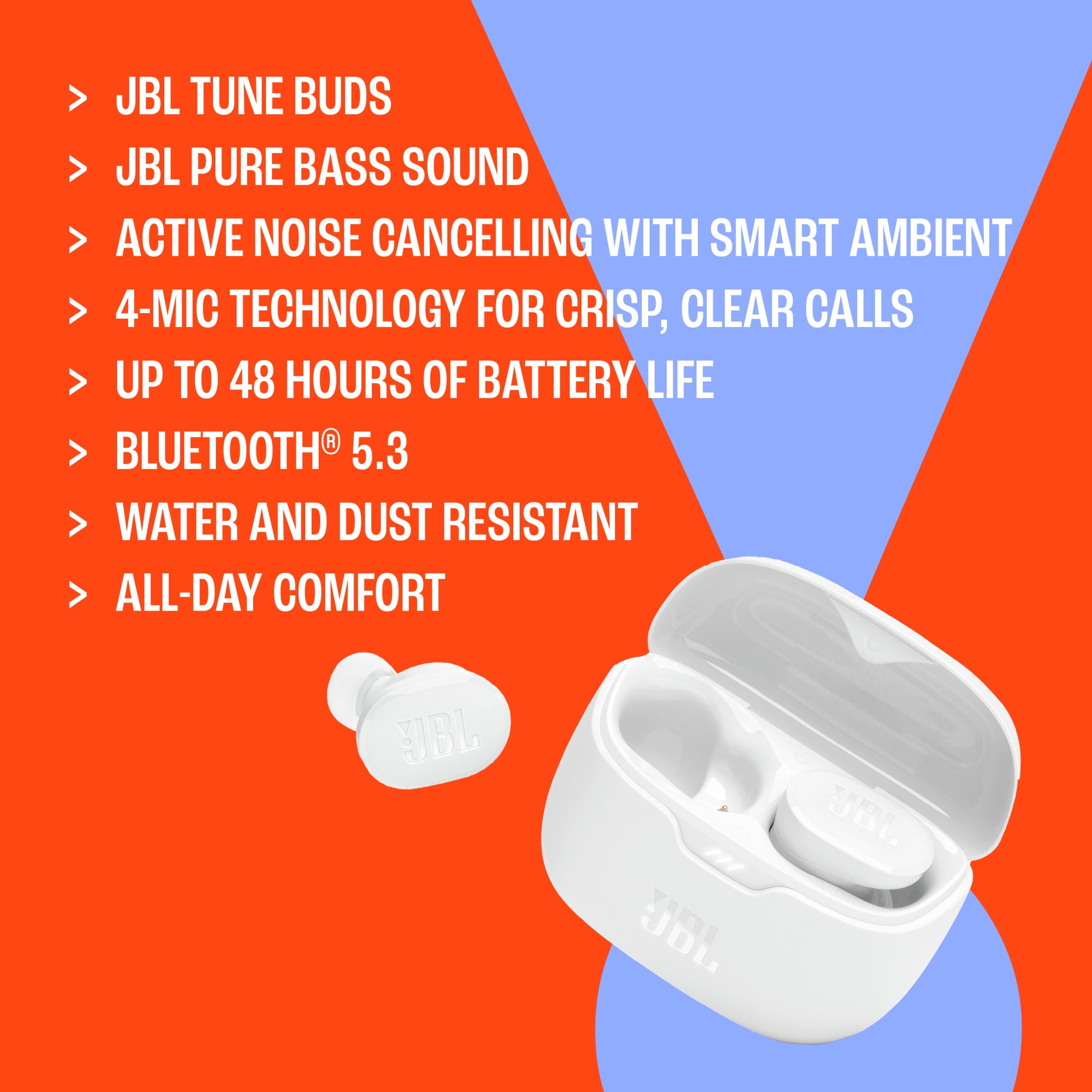 JBL Tune Buds True wireless Noise Cancelling earbuds Blue