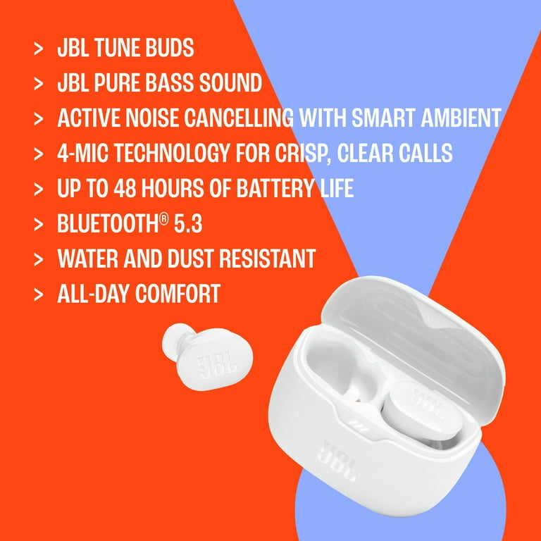 JBL Tune Buds Waterproof Bluetooth 5.3 Earphones with True Wireless Noise Cancelling Walmart