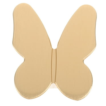 Raindrops Aluminum Butterfly Shape Drawer Knobs Golden Decorative Handles for Furniture
