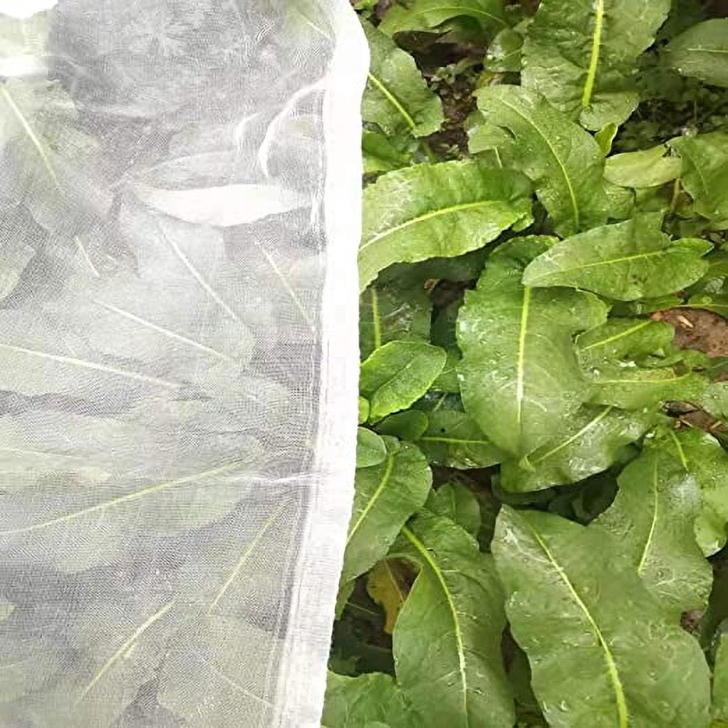 Nvzi-c Garden Netting Screen Netting 10x20ft Plant Covers for Protect Plants Fruits Flowers Vegetables, Greenhouse Row Cover Patio Protection, White