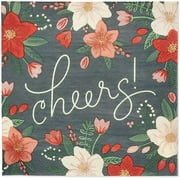 American Greetings Christmas Paper Napkins, Winter Floral (50-Count)