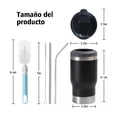 thumbnail image 2 of Portalatas De Cerveza De Acero Inoxidable Vaso Térmico 14oz Negro, 2 of 5