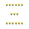 thumbnail image 1 of Naiovety Arreglo de flores artificiales de larga duración de 3 piezas para interior o exterior de bajo mantenimiento amarillo Type2 NO2, 1 of 6