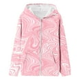 thumbnail image 1 of Veste d'Automne Hiver Filles Veste à Capuche Zippée Manteau Doublé Chaud pour Activités Extérieures Taille Tout-Petit à Adolescent : 3-4 Ans, 1 of 3