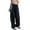 K-Black, variant on Kcodviy Solid Women Cotton Trousers Cropped Pants for Women Casual Long Sashes Pants Casual Pant Suits for Women Plus Size 3 Straight Pants