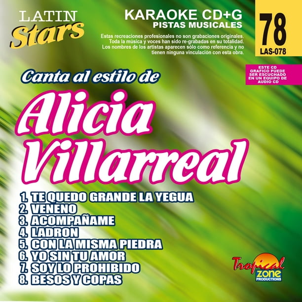 Karaoke Latin Stars 078 Villarreal Alicia Walmart Com Walmart Com Tambien puedes cantar la version karaoke del tema canto a la madre de pedro fernandez, exitoso tema de cuando era nino. walmart