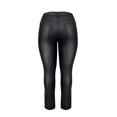 thumbnail image 4 of S P Y M Women's Stretchy High-Waist Jeggings, Faux Leather Legging Pants with Pockets,Regular and Plus Size, 4 of 5