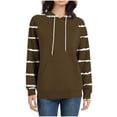 thumbnail image 4 of Ounisa Women’s 2025 Fall Long Sleeve Hoodie Pullover Sweatshirt Lightweight Casual Tops Blouse, 4 of 6