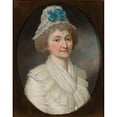 thumbnail image 2 of Johann Niedermann 12x14 Black Ornate Wood Framed Double Matted Museum Art Print Titled: Portrait of Magdalena Węglińska (1793), 2 of 5