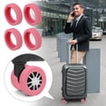 thumbnail image 4 of MEETSWEET Silicone Luggage Wheel Sleeves 9 pieces pink, 4 of 7