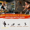 thumbnail image 5 of 2026 New Adjustable Ropeless Battle Ropes, Adjustable Resistance, Physical training fitness equipment arm strength battle rope, for Strength & Conditioning with Storage Bag & Anti-Slip Wrist Rope, 5 of 5