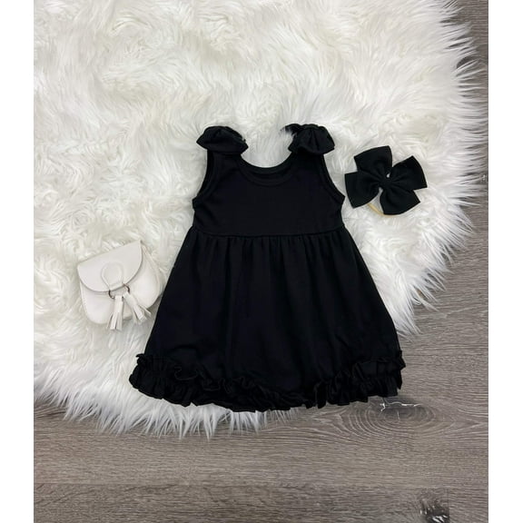 Simplicity in Black Dress