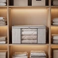 thumbnail image 6 of Storage Bags for Clothes with Handles and Clear Window Foldable Clothes Storage Bins for Closet Quilt Blanket Organizer with Zipper by PALIFEUR, 6 of 10