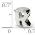 thumbnail image 3 of 925 Sterling Silver Charm For Bracelet Letter R Bead Alphabet, 3 of 7