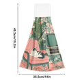 thumbnail image 6 of Yayeee Kitchen Hanging Hand Towels Set of 2 with Loop Bathroom Absorbent Tie Towel, Pink and White Cat, 6 of 7