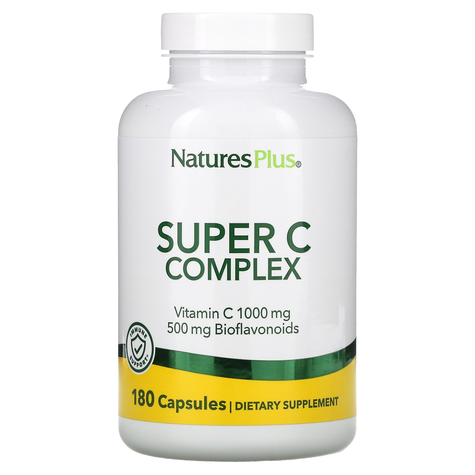 Nature's Plus Super C Complex, 180 Capsules - Walmart.com