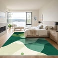 thumbnail image 3 of ODIKA 2'x3' Machine Washable Non-Slip Area Rug, Abstract Green High Traffic Rug, Green, 1069038, 3 of 7