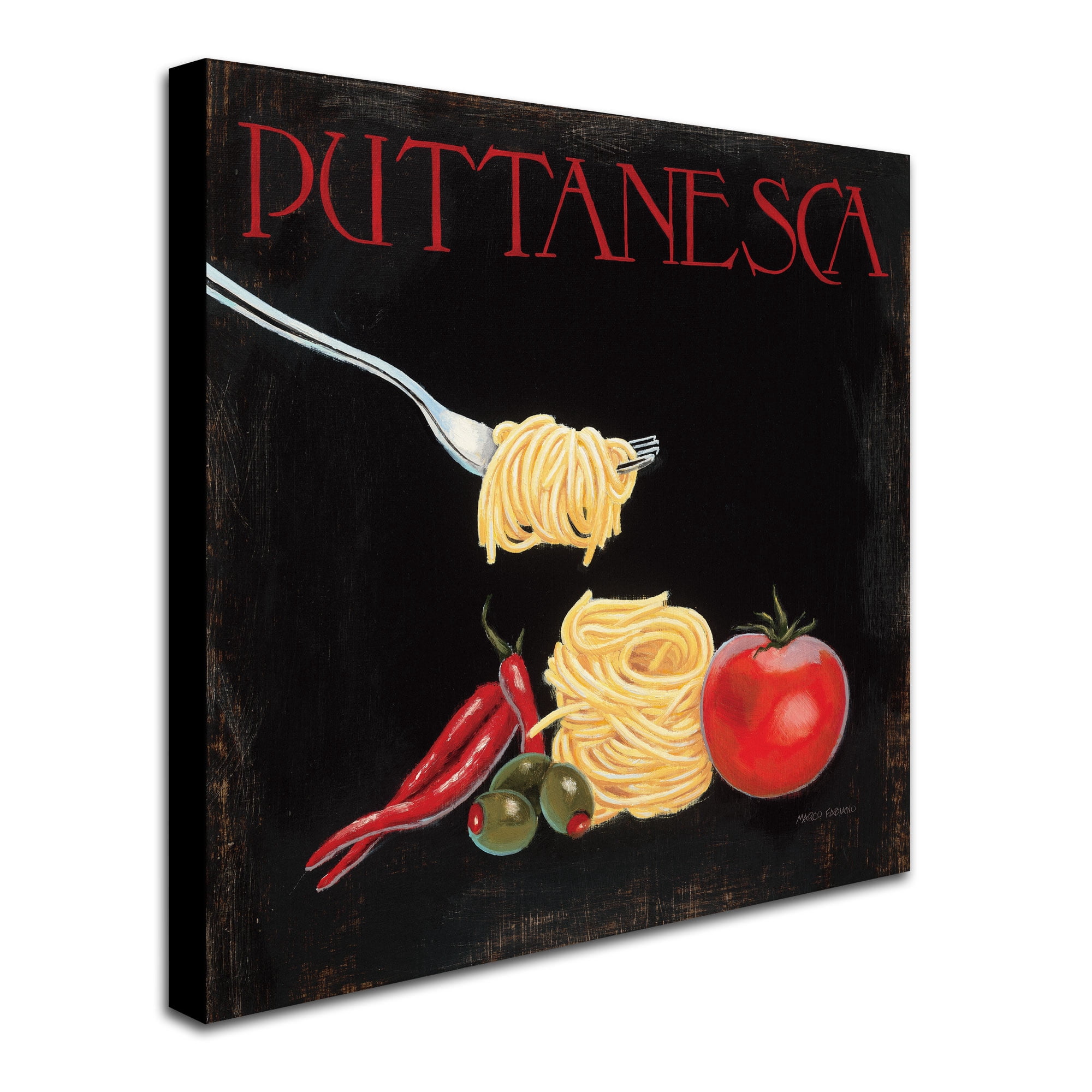 Trademark Fine Art "Italian Cuisine I" Canvas Art by Marco Fabiano