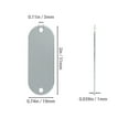thumbnail image 2 of Stainless Steel Engraving Blanks for Industrial Tags, Rust-Proof Pet Collar Labels with, 2 of 9