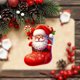 thumbnail image 1 of Adorno para árbol de Navidad | Decoración acrílica para colgar 8 cm | Colgante festivo para fiestas, casa, coche y decoración de fiesta | Duradero, resistente al desvanecimiento, fácil de colgar, 1 of 5