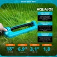 thumbnail image 3 of Aqua Joe Oscillating Sprinkler with Adjustable Spray and Garden Hose Faucet Connector, 3 of 11