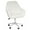 White, variant on Impressions Vanity Kelly Makeup Vanity Chair with Adjustable Height and 360 Degree Swivel (Pink)