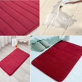 thumbnail image 5 of Memory Foam Bath Mat Non Slip Absorbent Super Cozy Velvet Bathroom Rug Carpet Super Water Absorption Bathroom Carpet Non-Slip Thick Bathroom Mat Wine Red(20" X 32", Wine Red), 5 of 5