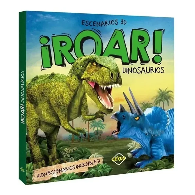 Libro ¡Roar! Dinosaurios Con Escenarios 3D Pop Up