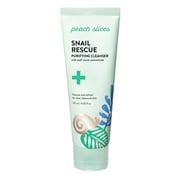 Peach Slices Snail Rescue Skin Purifying Cleanser for Dry and Dull Skin, 4.05 fl oz