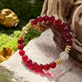 thumbnail image 2 of JUSIP Natural Stone Bracelet For Wealth, Abundance & Prosperity - Fashion Elastic Stretch Bead Bracelet - Unisex Jewelry Gift For Men & Women, 2 of 5