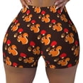 thumbnail image 2 of Haiem Cute Squirrel No Front Seam Biker Shorts for Women Yoga Workout Gym Bike Shorts with Tummy Control Moisture-Wicking-XX-Large, 2 of 9