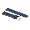 thumbnail image 2 of 20MM FOR TAG HEUER CARRERA PERFORATED LEATHER STRAP WATCHBAND QUICK RELEASE BLUE, 2 of 2
