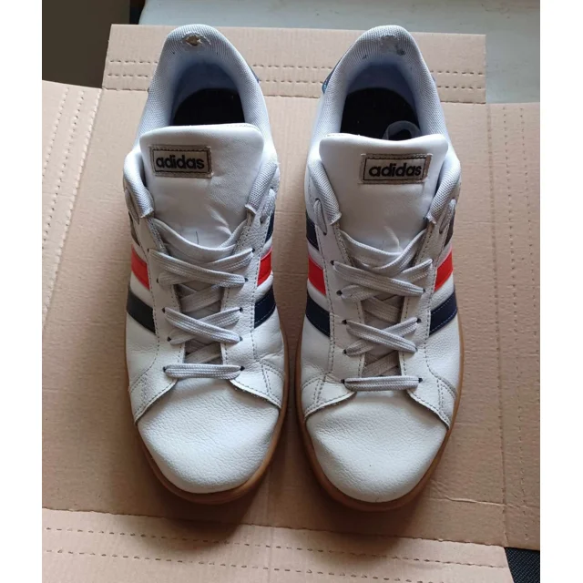 Adi - das red white blue sneakers trainers grand court Casual Mod Soccer Sports