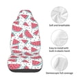 thumbnail image 4 of Wukai Watermelon Full Set Car Seat Covers with Soft Padding Universal Auto Front Seats Protector and Cushion Mat, 4 of 5