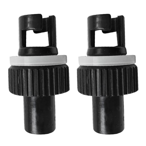 2pcs Inflatable Boat Kayak Adapter Connector Connector Watersports Black